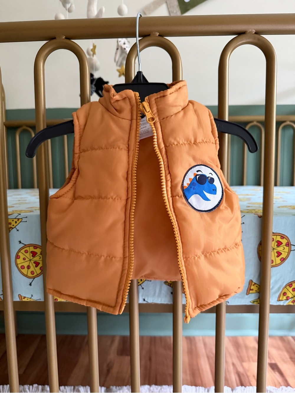 Baby Orange Puffer Vest